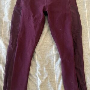 Fabletics Burgundy Leggings